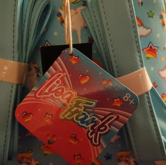 🆕 LOUNGEFLY LISA FRANK MARKIE the Unicorn Rainbow Mini Backpack - Picture 5 of 6